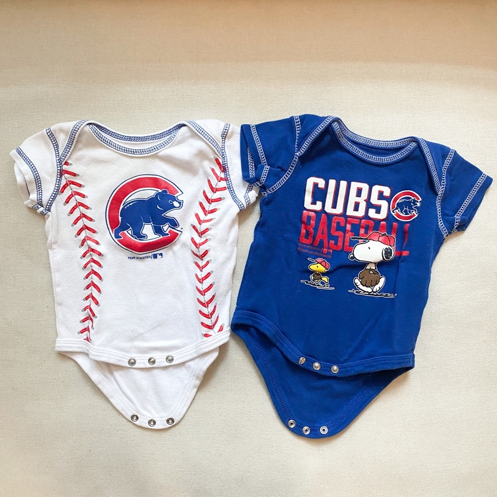 Chicago Cubs baby onesies